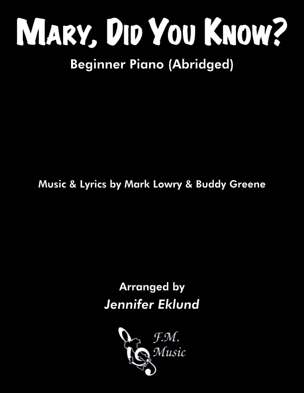 Mary, Did You Know? (Beginners: Short Version)